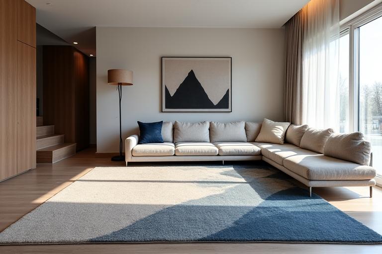 Premium rug in modern Canadian home